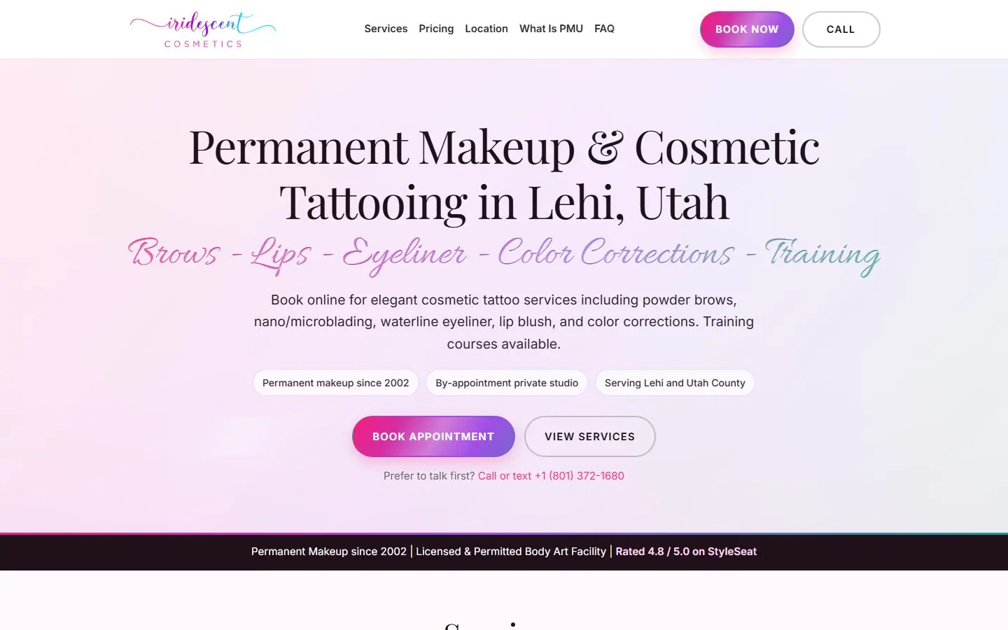 Iridescent Cosmetics — Client Project