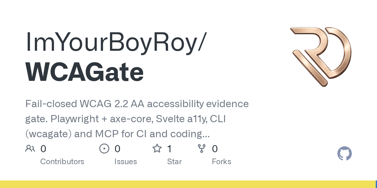 WCAGate accessibility evidence workflow cover.